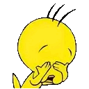 Gif Titi peur